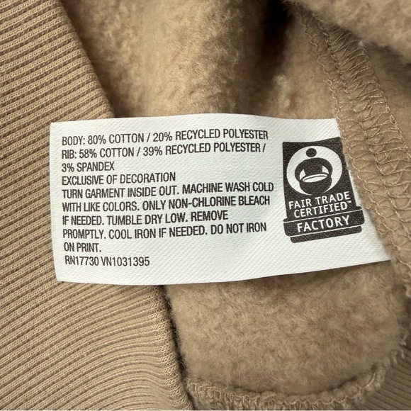 Wild Fable Cream Taupe Cropped Mock Turtleneck With Bow - Picture 6 of 6